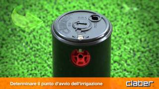 Claber Irrigatore a Turbina - Grande Gittata - Regolabile