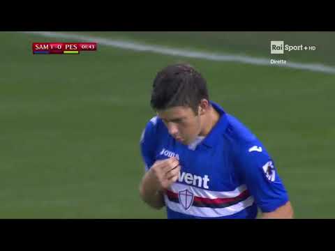 Sampdoria   Pescara gol di Kownacki [28 -11- 2017 ]
