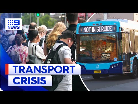 Sydney commuters left stranded as bus services are cancelled everyday | 9 News Australia