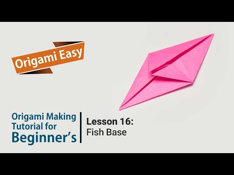 Origami Basics Lesson 1 Folding mountains and valleys