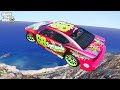 GTA 5 Crazy Jumps Crashes 54 With Franklin And Jimmy Car Jump Crash And Funny Moments