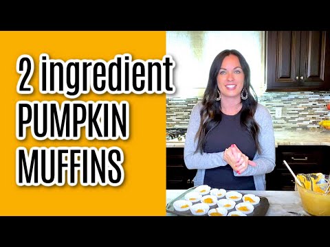 Pumpkin Muffins Recipe - Only 2 ingredients