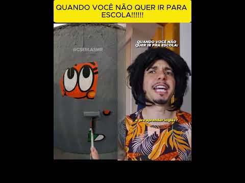 QUANDO VOCÊ NÃO QUER IR PARA ESCOLA!! # #humor #comediahumor #comedia #escola