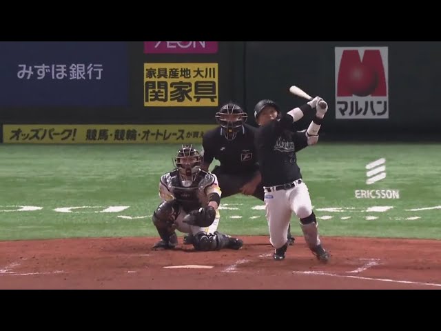 【4回表】マリーンズ・田村 バックスクリーン左へのソロホームラン!! 2020/9/5 H-M