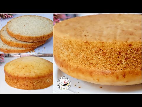 Eggless Vanilla Sponge Cake I Sponge cake | Eggless Vanilla Cake | No Condensed Milk & No Butter