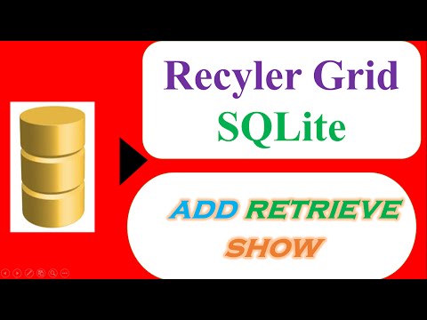 RecyclerView SQLite Database 02 : GidLayout - INSERT from CardView, SELECT and Show