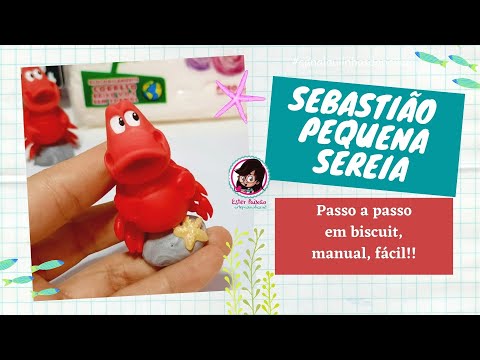 Sebastião biscuit passo a passo manual lembrancinha