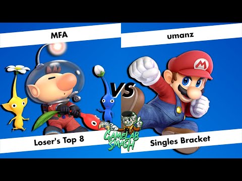 Super Game Lab Smash #6 - Loser's Top 8 - FLS | MFA (Olimar) vs MWA | umanz (Mario)