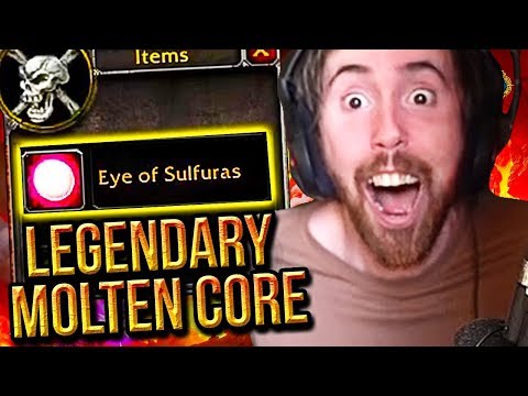 Asmongold MOST SUCCESSFUL Molten Core Run - EYE OF SULFURAS Legendary Drop - Classic WoW