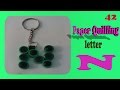 paper quilling Keychain - N