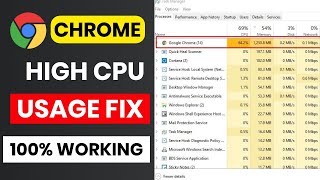 Google Chrome High CPU Usage On Windows [Fix] |100% Working Trick