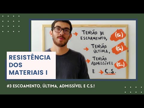 Resistência dos Materiais I #3 - Tensão de Escoamento e Última, Tensão Admissível e C.Segurança