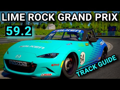 Track Guide Lime Rock Park Grand Prix (GP) Mazda MX5 Fixed iRacing