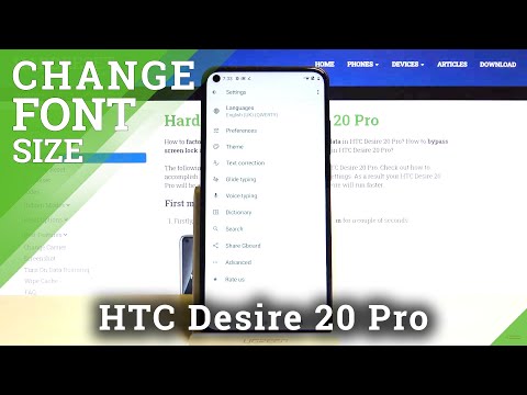 How to Change Size of Text in HTC Desire 20 Pro – Set Up Different Font Size
