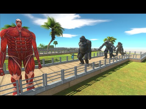 COLOSSAL TITAN  KAIJU'S DEATH RUN - Animal Revolt Battle Simulator