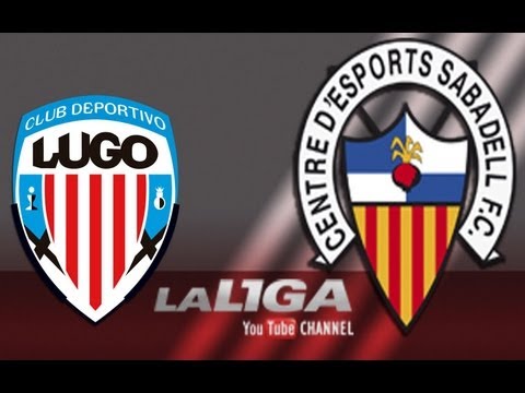 Gol de Óscar Díaz (1-0) en el CD Lugo - CE Sabadell - HD