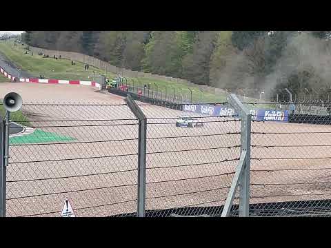 Donington Park 2023 BTCC Meeting. Mini Challenge Qualifying Incident (2)