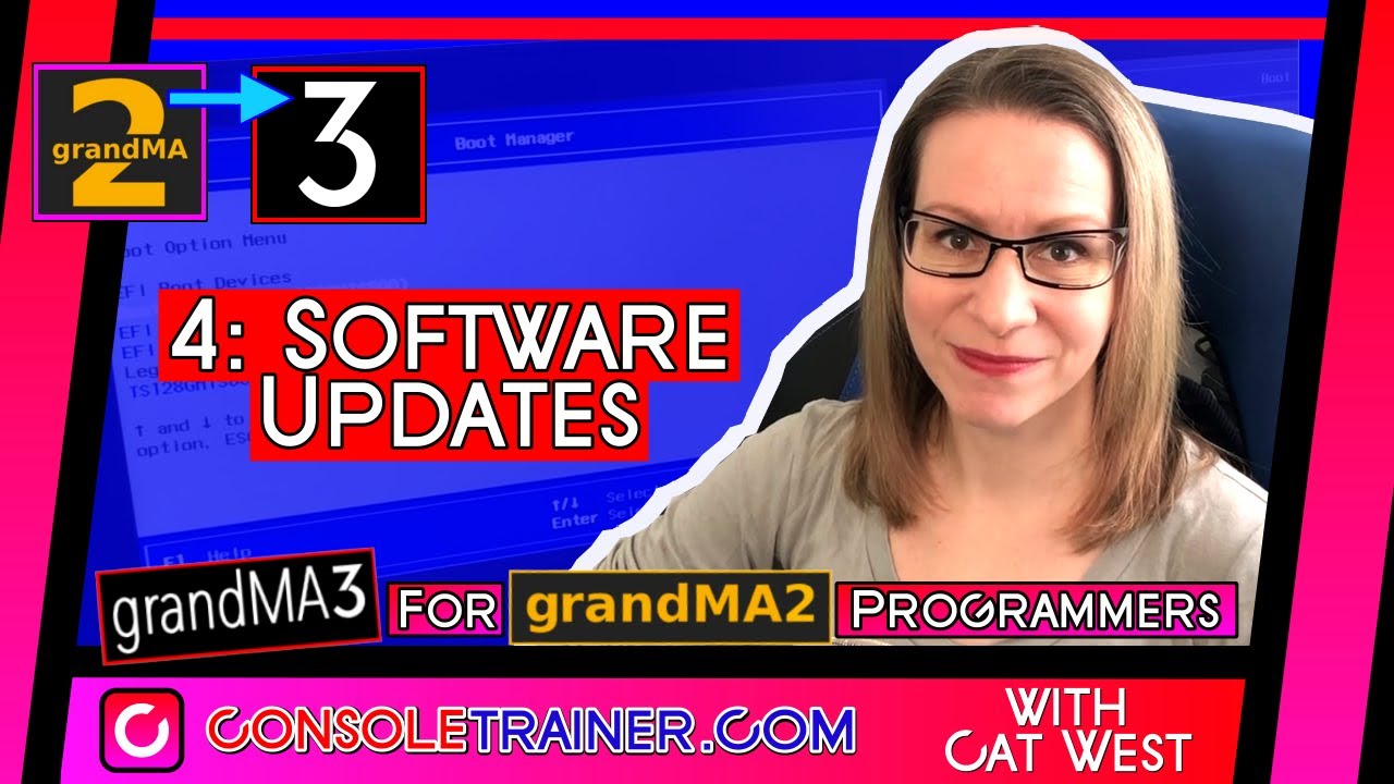 4: Software Updates | grandMA3 for grandMA2 Programmers | consoletrainer tutorial