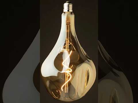 LED лампа Edisons G165 Spiral Gold Е27 5W 2200K димована у світильниках