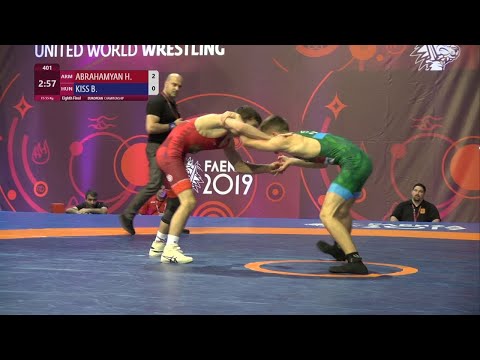 1/8 FS - 55 kg: H. ABRAHAMYAN (ARM) v. B. KISS (HUN)