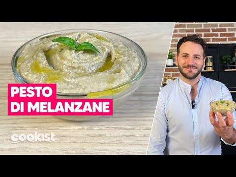 PESTO DI MELANZANE: la crema saporita perfetta per condire la pasta o da servire sui crostini 🍆