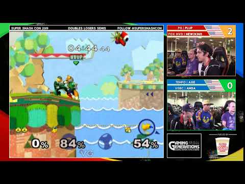 axe pikachu hyperslide in doubles   Smash Melee   Super Smash Con 2019 Day 2   twitch tv vgbootcamp
