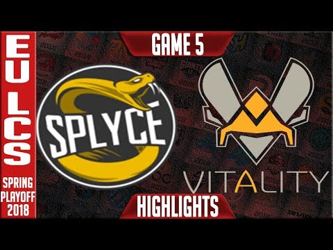 VIT vs SPY Highlights Game 5 | EU LCS 3rd Place Playoffs Spring 2018 | Vitality vs Splyce G5
