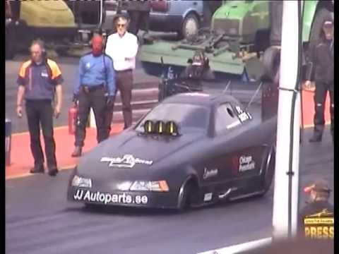 Santa Pod Main Event 2013 - European Fuel Funny Car Qualifying Session 1