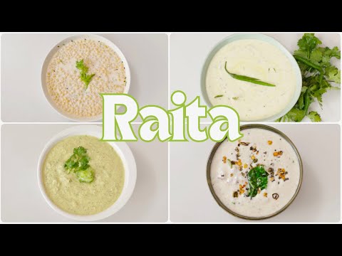 This raita recipe will keep you cool in the summer and make these four raita in minutes. Kunal Ka...
