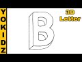 3d letter B | 3D Letter Drawing | 3D Letter Drawing B
