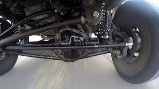 Solid axle Chevy Silverado suspension testing.