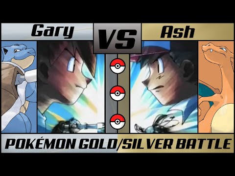 GARY vs ASH | Pokémon Gold/Silver Battle