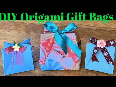 How To Make An Origami Gift Bag/ Easy DIY Crafts: Paper Gift Bag/ Fantastic Origami Gift Wrap Idea
