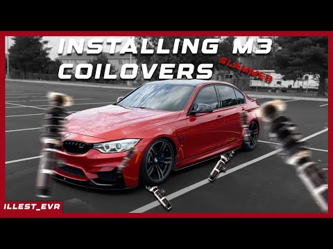 SLAMMING MY F80 M3!!! (HOW TO INSTALL COILOVERS)