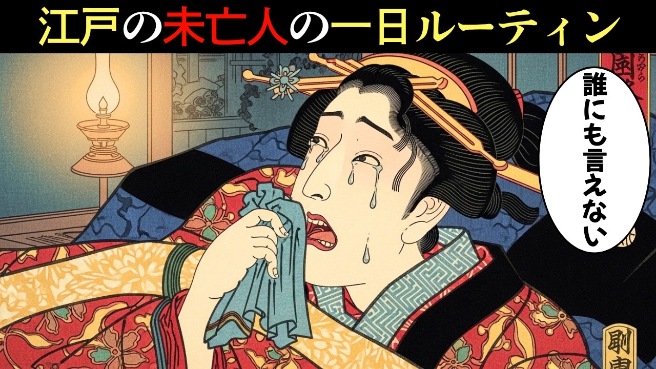 江戸の未亡人の一日ルーティン。夜に抱えていた“誰にも言えない現実”【江戸時代の庶民】【江戸好奇心】