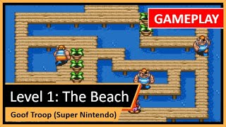 Detonado (Passo a Passo): 1. Praia (Beach) — Goof Troop (SNES)