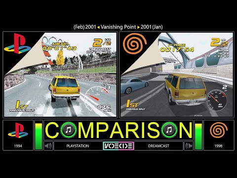 Vanishing Point (PlayStation vs Dreamcast) Side by Side Comparison