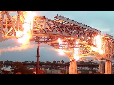Incredible Fastest Bridge Demolition Technology - Perfect Construction Worker's Technique
