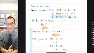 3D Line Problems (3 of 3: Meeting at right angles)