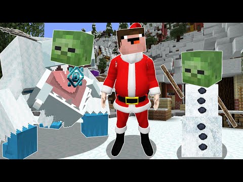 KORKUNÇ NOEL BABA KARAKTERLERİNE DÖNÜŞTÜK 😱 - Minecraft