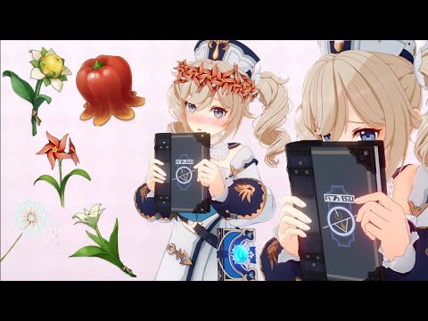 Barbara being adorably embarrassed for 42 seconds (Genshin Impact)