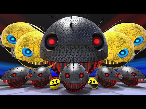 PACMAN ADVETURES COPILATION | GIANT ROBOT SPIKE FIGHT !!
