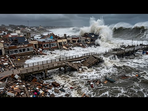 Massive Erosion in Buenos Aires, Argentina! Storm Surges Batter Monte Hermoso and Pehuen Co.