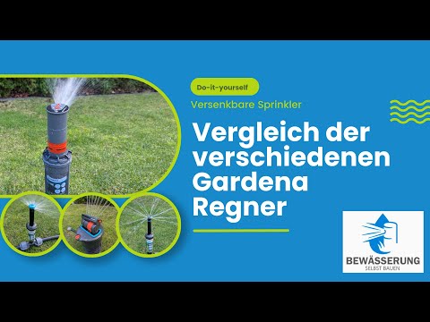 Vergleich der verschiedenen Gardena Regner (T-Serie, SD-Serie, MD-Serie, OS-140)
