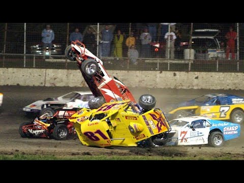Insane Dirt Modified Crash Compilation