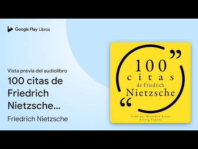Vídeo relacionado con 100 citas de Friedrich Nietzsche