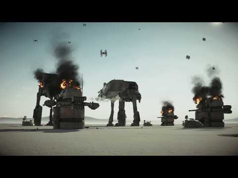 [4K] SWBII Galactic Assault on Crait. First Order.