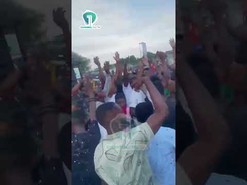 NPP supporters celebrate outside EOCO ahead of Miracles Aboagye’s release