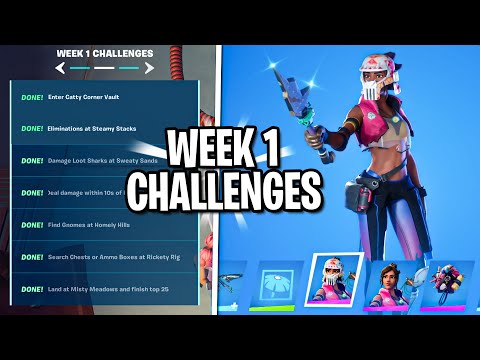 How to Complete All Week 1 Challenge (Week 1 Challenges Guide) - Fortnite Season 3