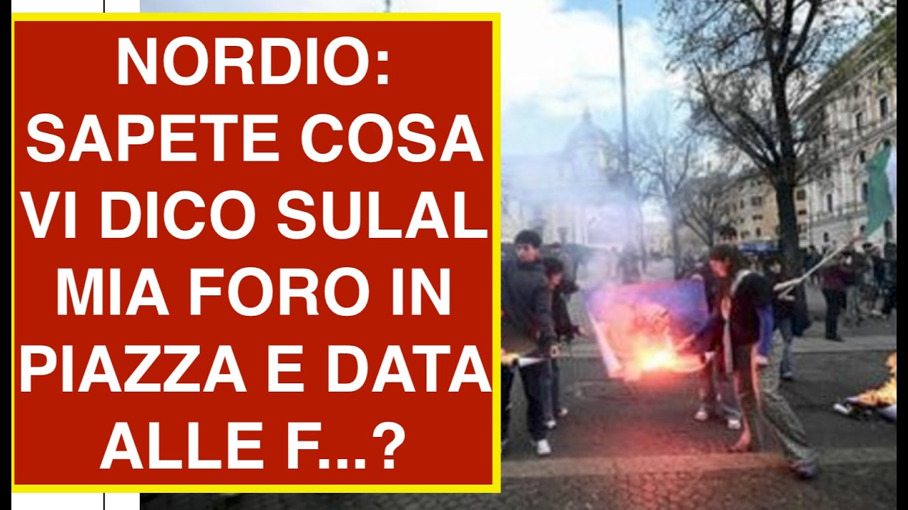 NORDIO: SAPETE COSA VI DICO SULAL MIA FORO IN PIAZZA E DATA ALLE F...?